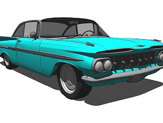 超精细汽车模型 雪佛兰 1959 chevy hard top_SU2015
